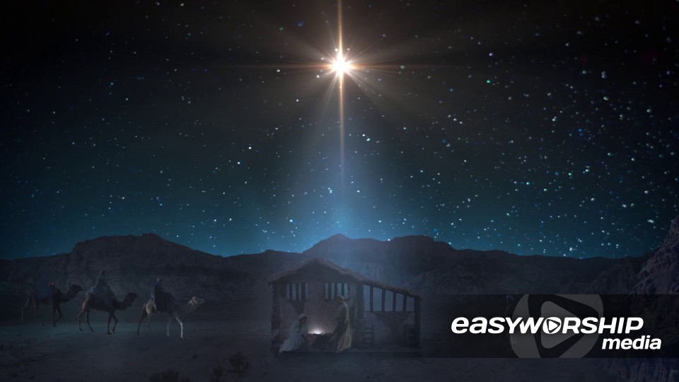 nativity star scene