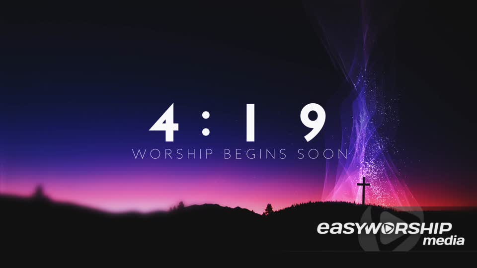 Holy Week Glow Countdown by Shift Worship - EasyWorship Media