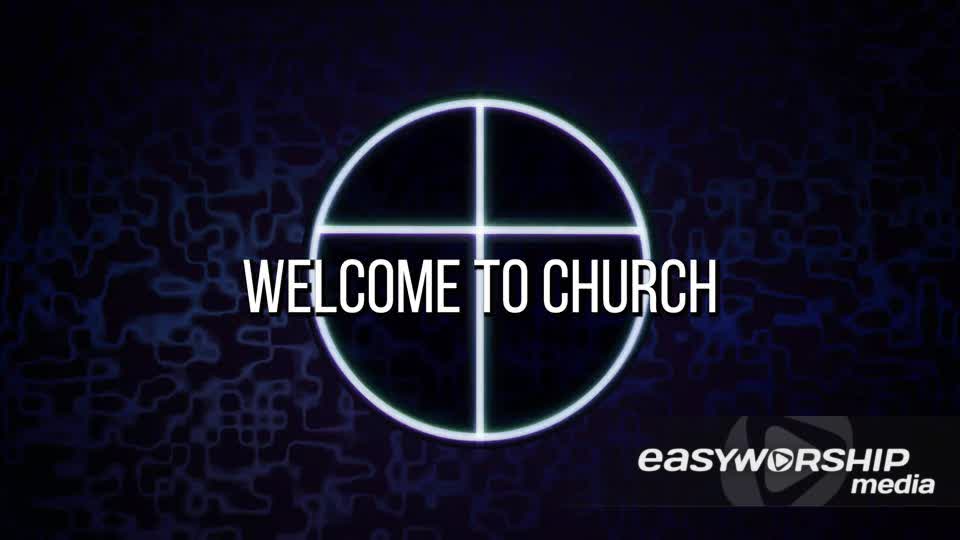 Modern Blue Motion Background - Welcome by Church Fuel - EasyWorship Media