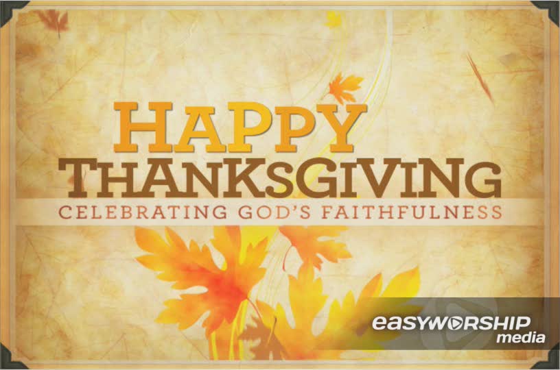 Thanksgiving Countdown by Creative Media Solutions - EasyWorship Media