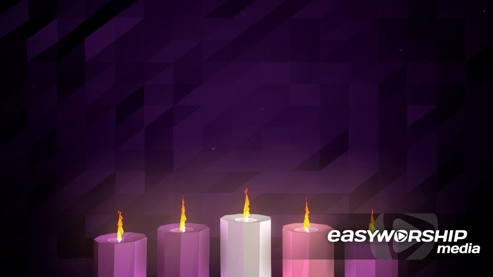 Digital Advent Candles Week 5 by Motion Worship - EasyWorship Media